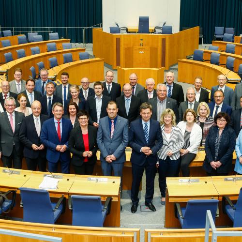 Gruppenfoto der CDU Fraktion im Landtag Rheinland-Pfalz